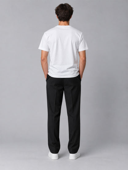 Lace Clothing Basic Shirt White am Model, Rückansicht #white