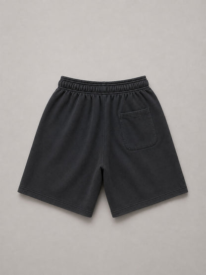 Logo Sweat Shorts Dark Grey, Rückseite flach, Lace Clothing #dark-grey